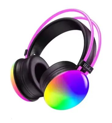 Stereo Rainbow LED Light Wireless Headset