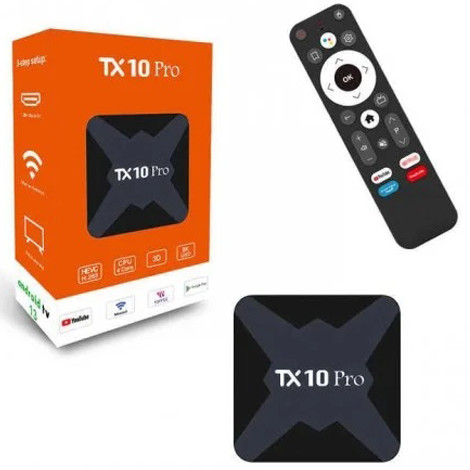 TX10 Pro Android TV Box – 4K Smart Streaming Device | Wi-Fi | Voice Remote